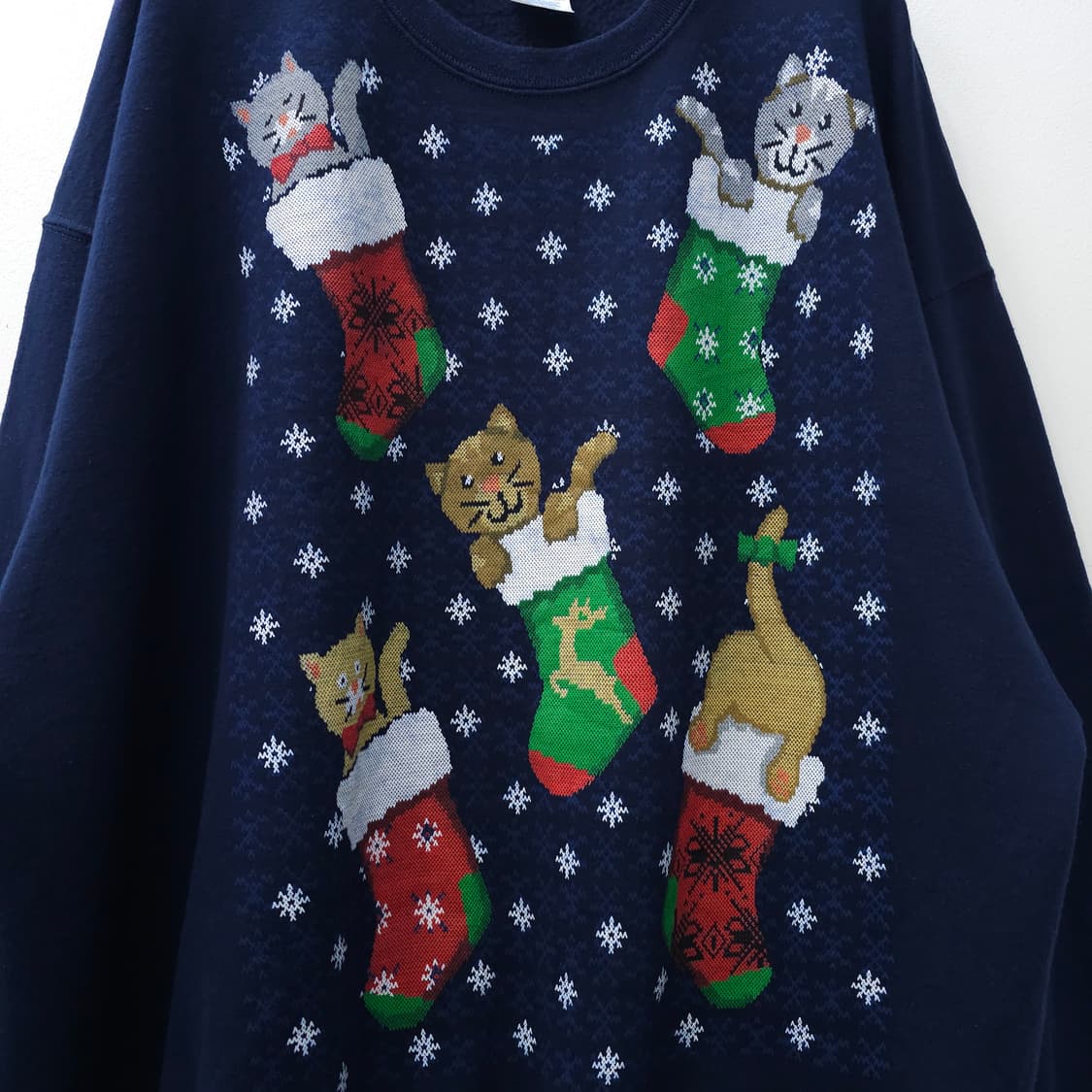 JERZEES 크리스마스 냥이 스웻셔츠 기모 상품이미지5