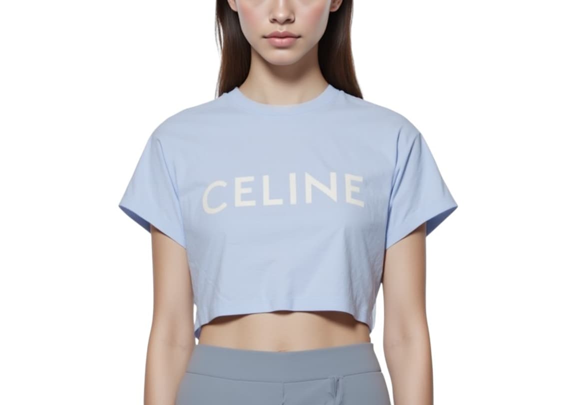 셀린느 민트 반팔 티셔츠 상품이미지3