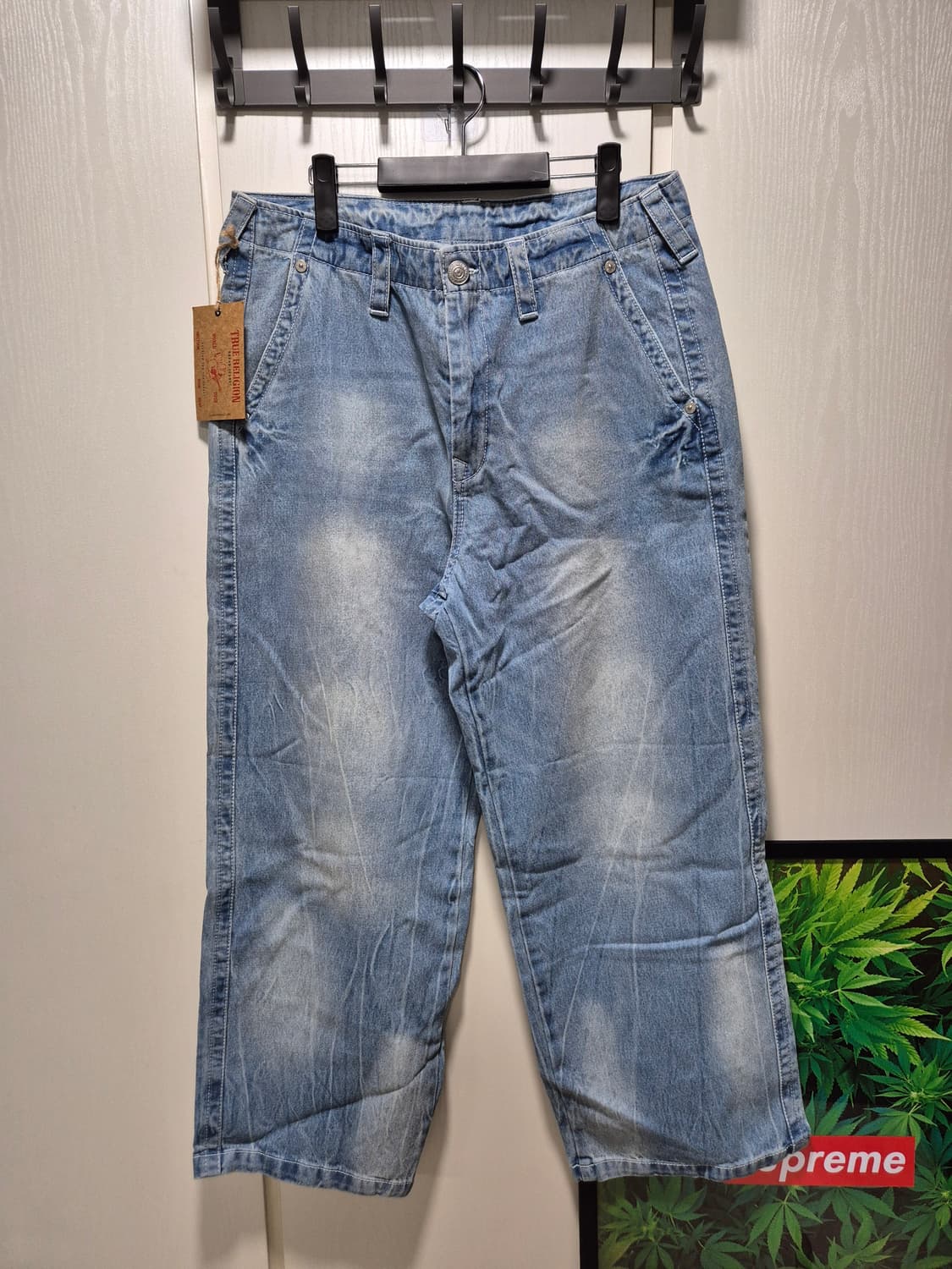 (타임세일)(새상품)트루릴리젼 워싱 연청 데님 팬츠L 상품이미지1