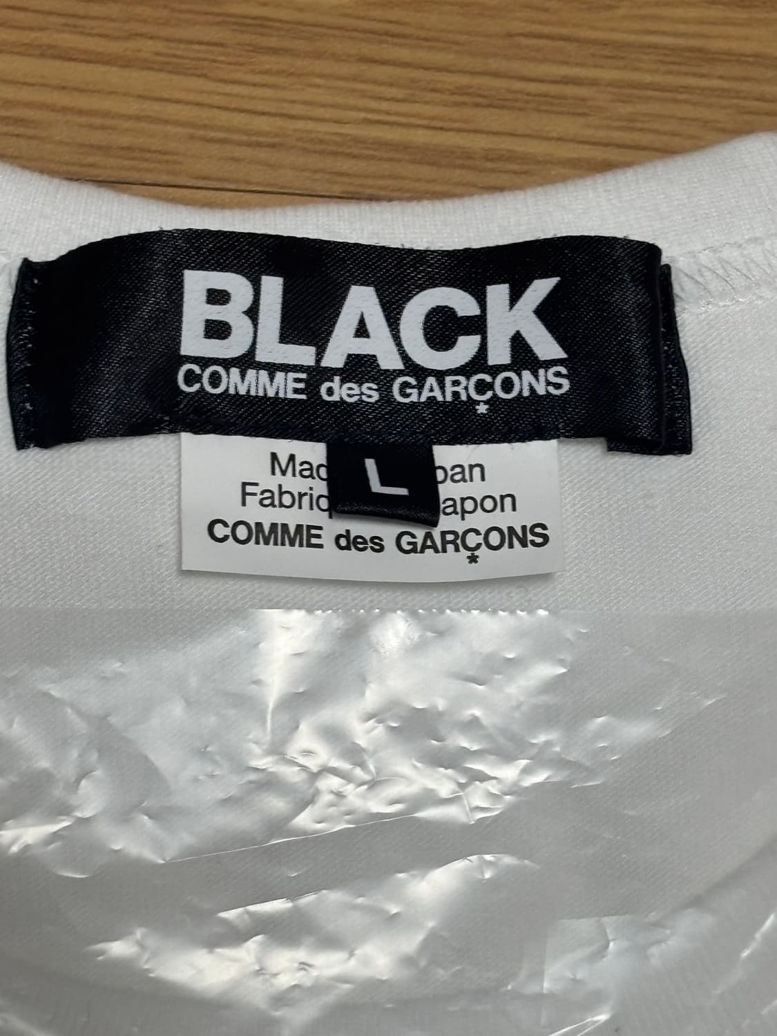 [새상품/L] 꼼데가르송 블랙 프린팅 티셔츠 상품이미지5