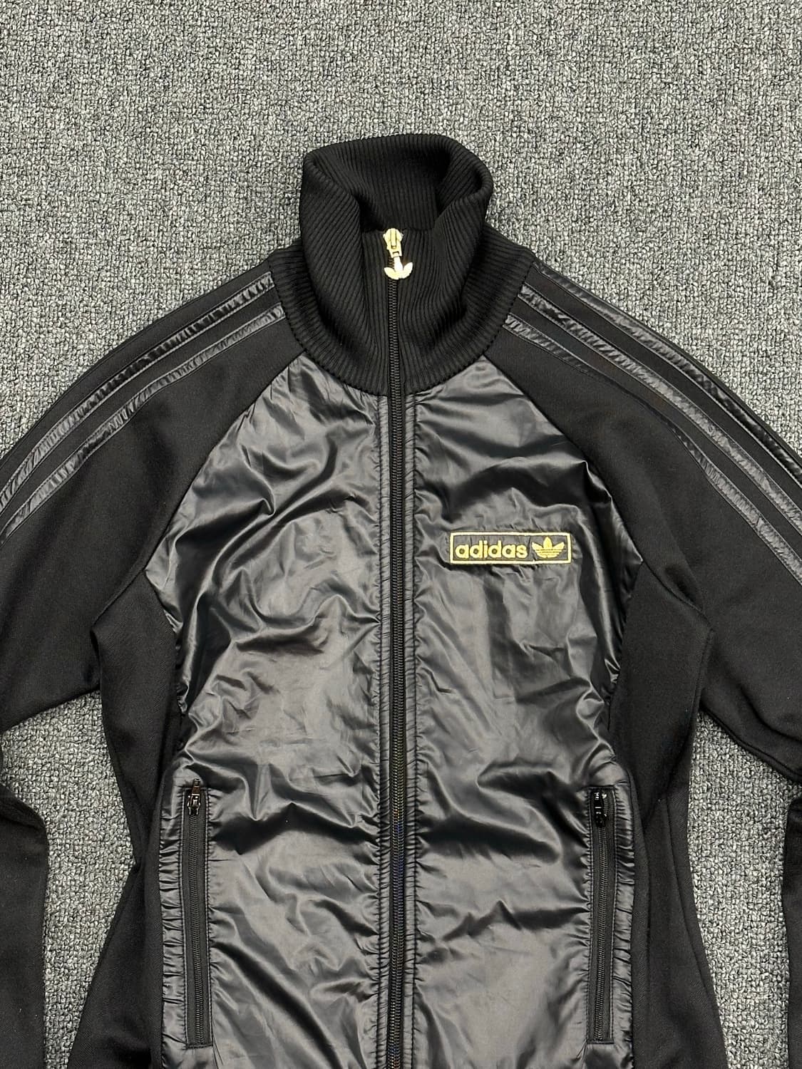 85)아디다스 빈티지 여성 검/골 트랙탑 져지 집업 상품이미지4