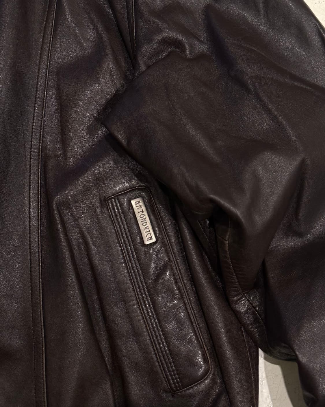 90s ANTONOVICH sheepskin bomber jacket 상품이미지4