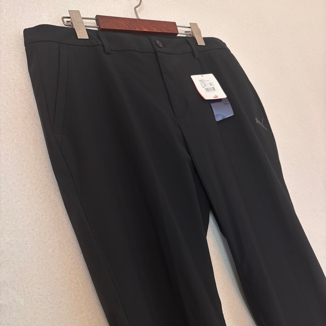 새제품 푸마 골프 블랙 팬츠 36 아웃도어 기능성 스트레치 상품이미지3