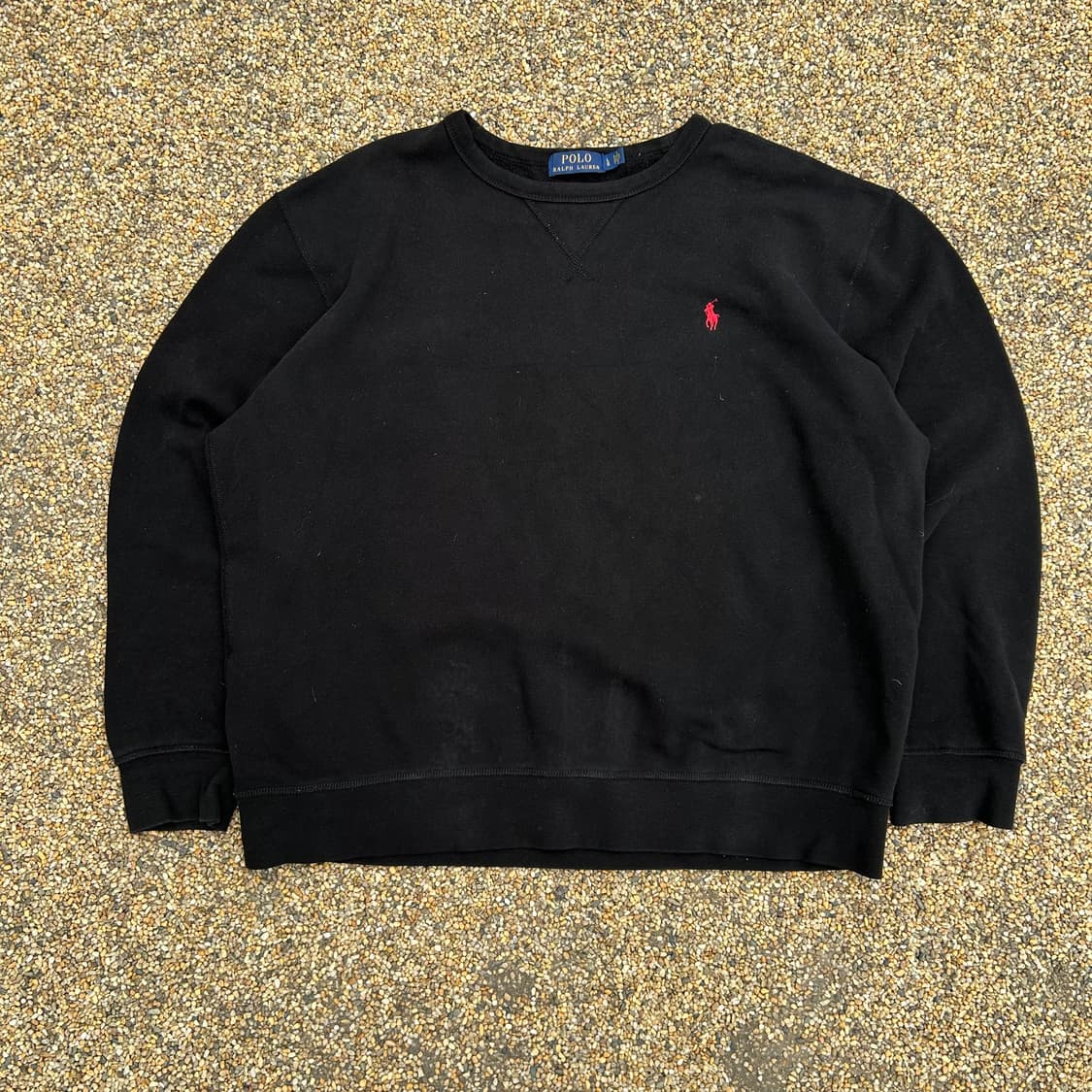 폴로(POLO RalphLauren)블랙 크루넥 맨투맨 상품이미지1