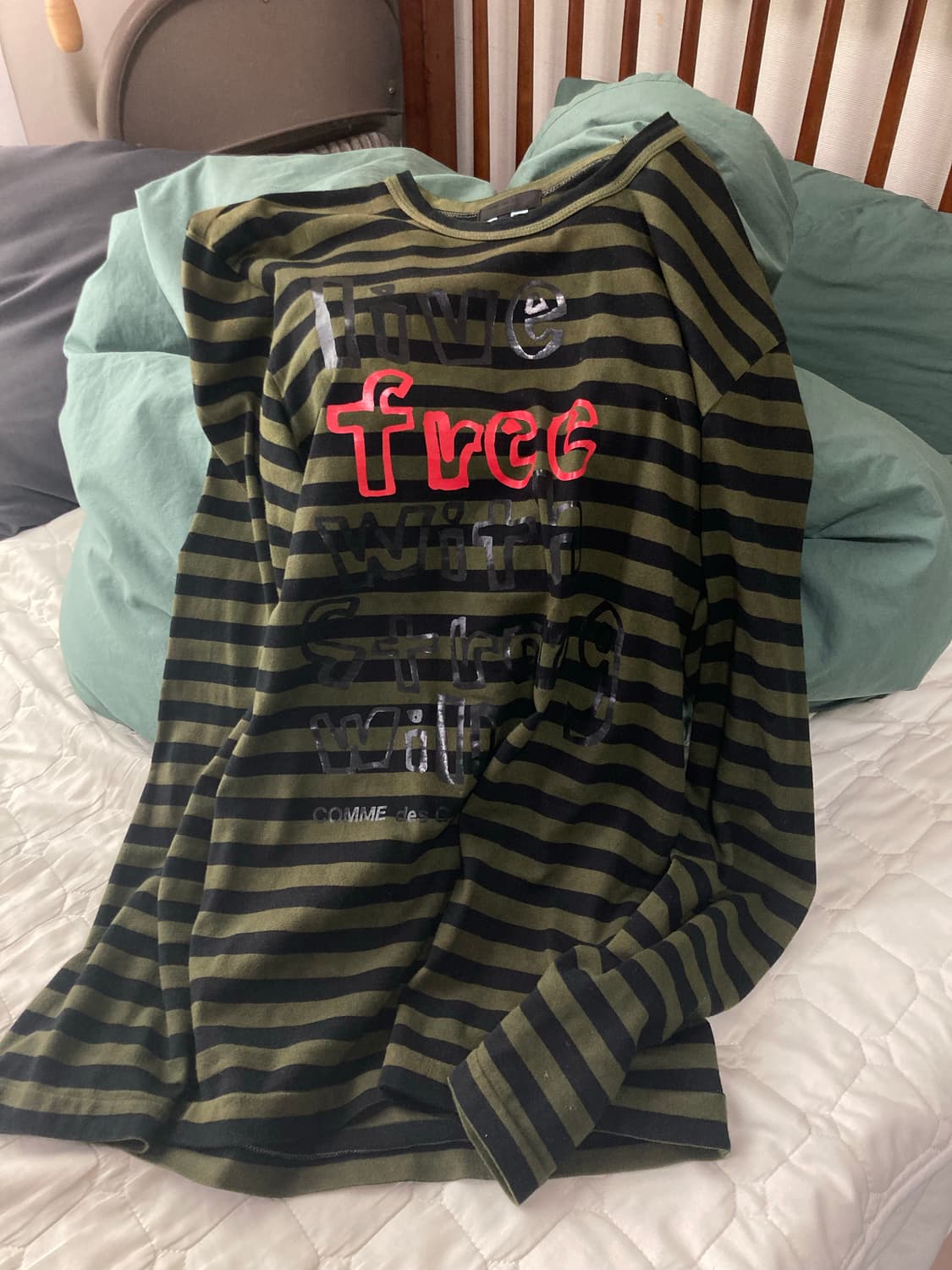 꼼데가르송 옴므플러스 메시지 롱슬리브 상품이미지1