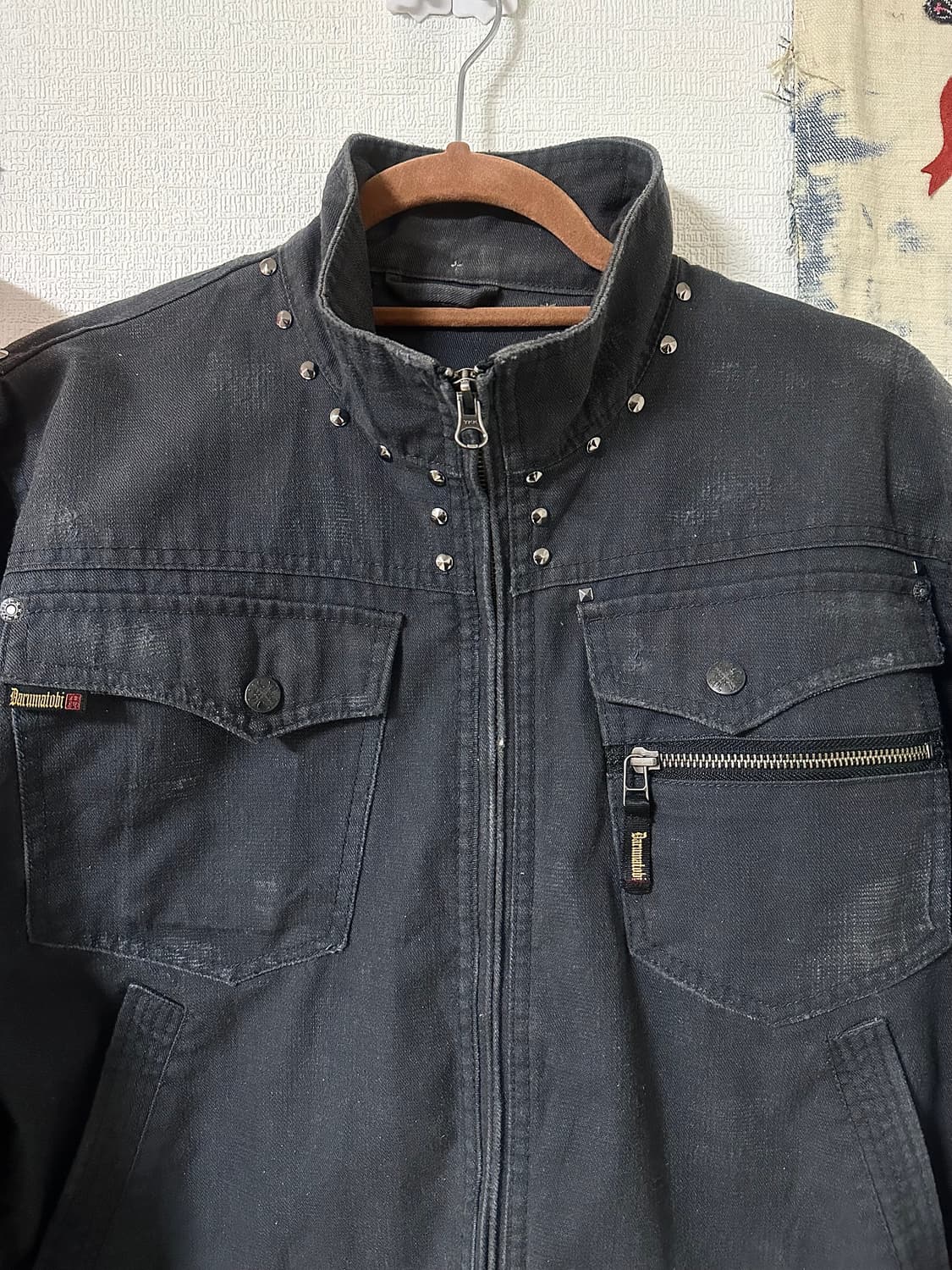 Studded Detail Field Jacket (Back Zip) 상품이미지2