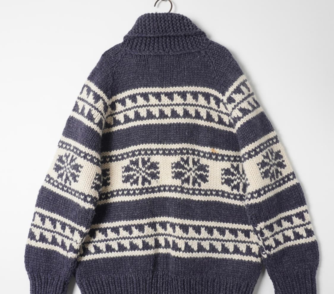 카나타 헤비울 코위찬 핸드니트 집업 스웨터 XL 상품이미지2