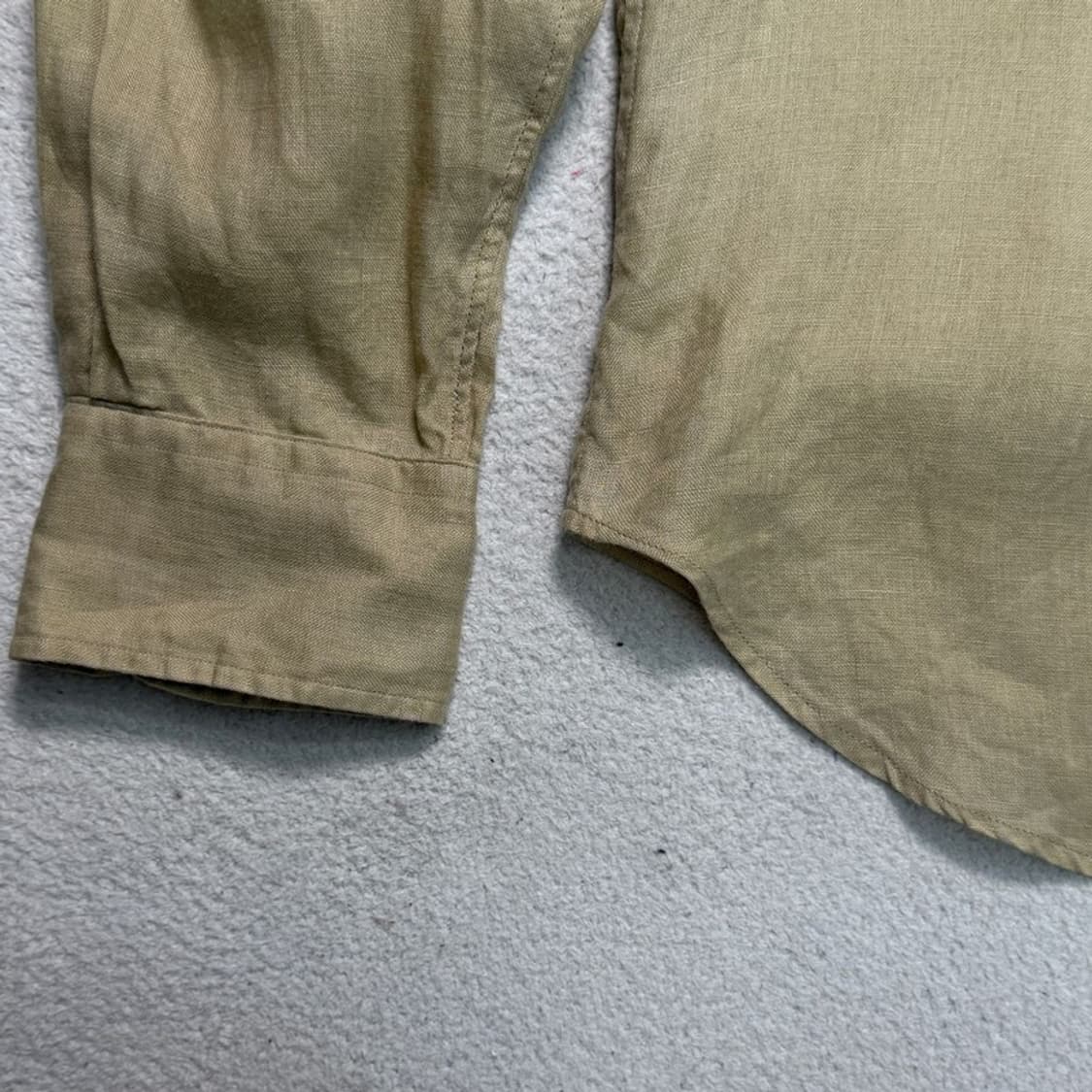 폴로 랄프로렌 커스텀핏 린넨 100% 셔츠 베이지 15-32 상품이미지5