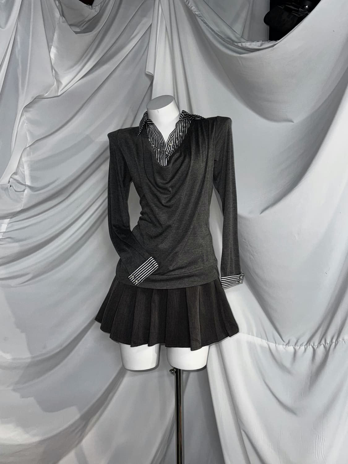 그런지 울프죠 힙합 갸루 비갸루 코디세트  상품이미지3