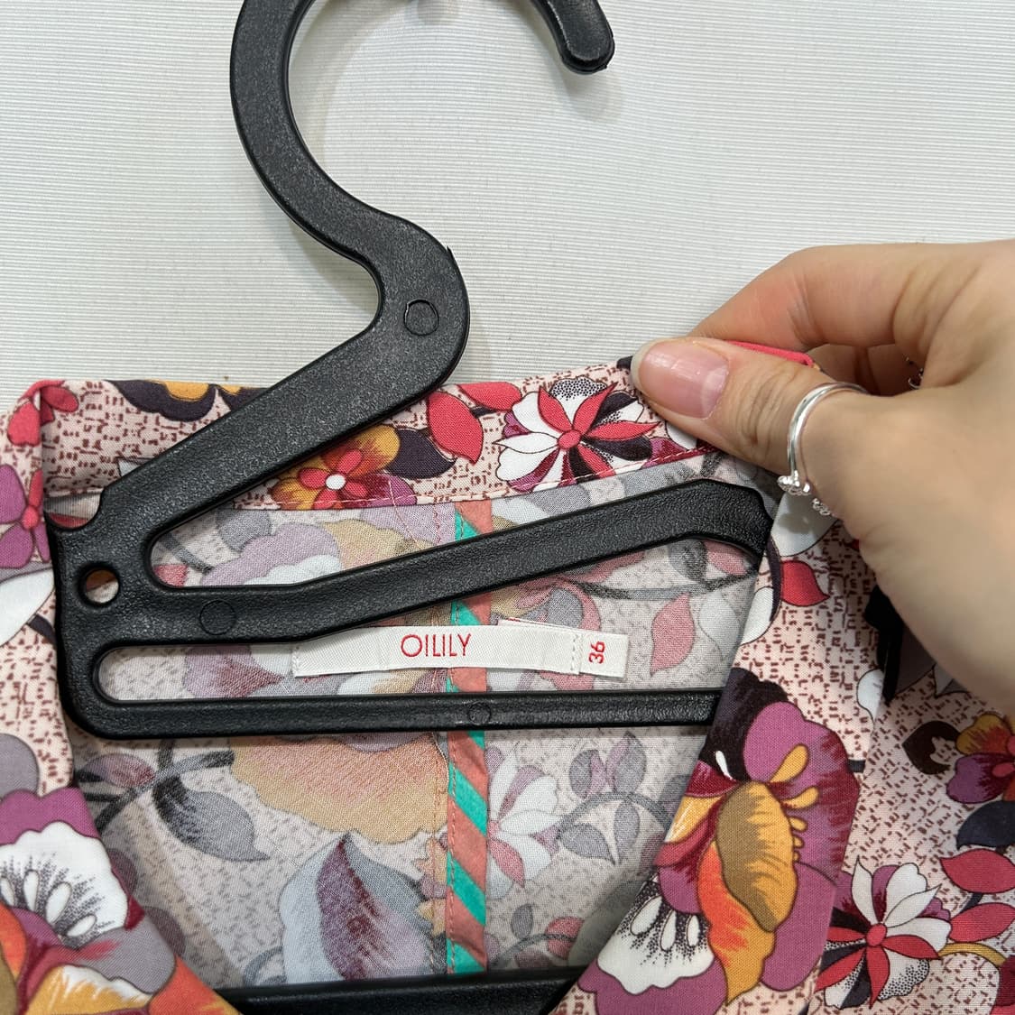 오일릴리 패턴 셔츠 36사이즈 상품이미지2