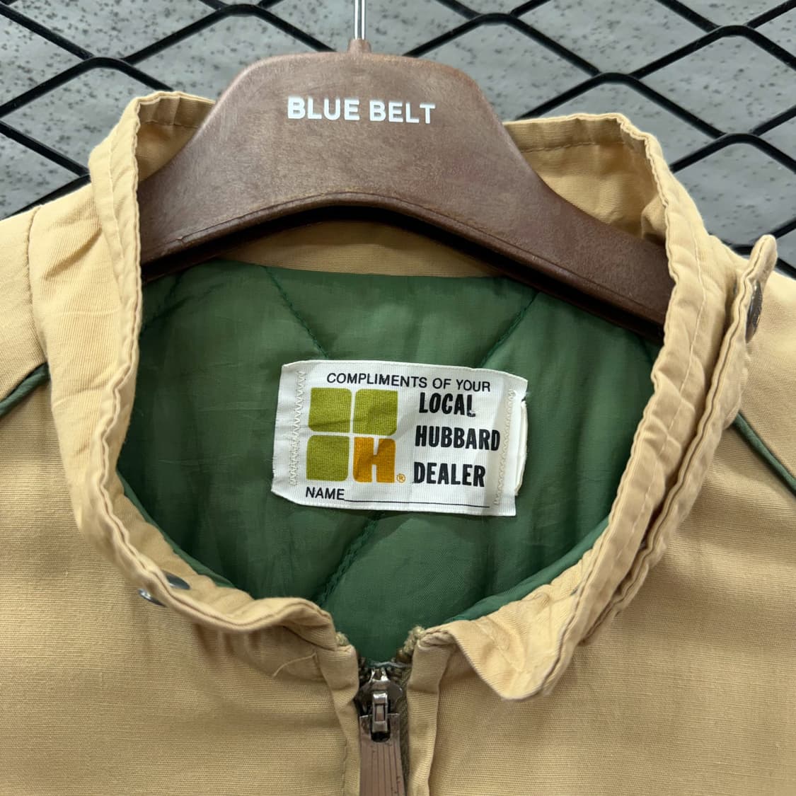 USA VINTAGE 워크 블루종자켓 패디드 톤온톤 파이핑 디테일 베이지 상품이미지6