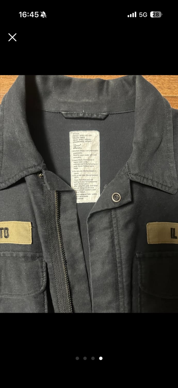 WTAPS(더블탭스) 블랙 셔츠 자켓 상품이미지4