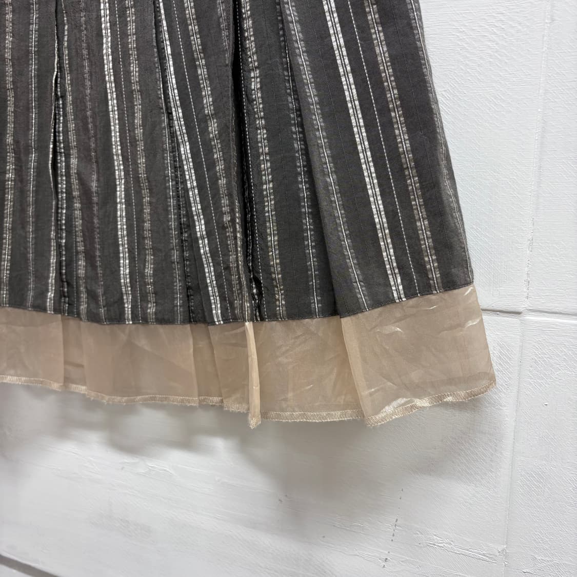 KOFI COLLECT 스트라이프 레이어드 페어리 미디스커트  JPN 상품이미지3