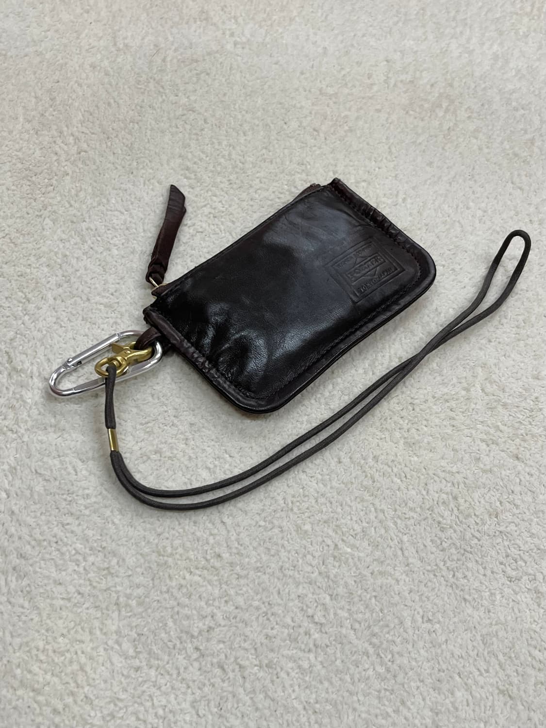 PORTER 포터 말가죽 파우치 지갑 브라운 상품이미지10