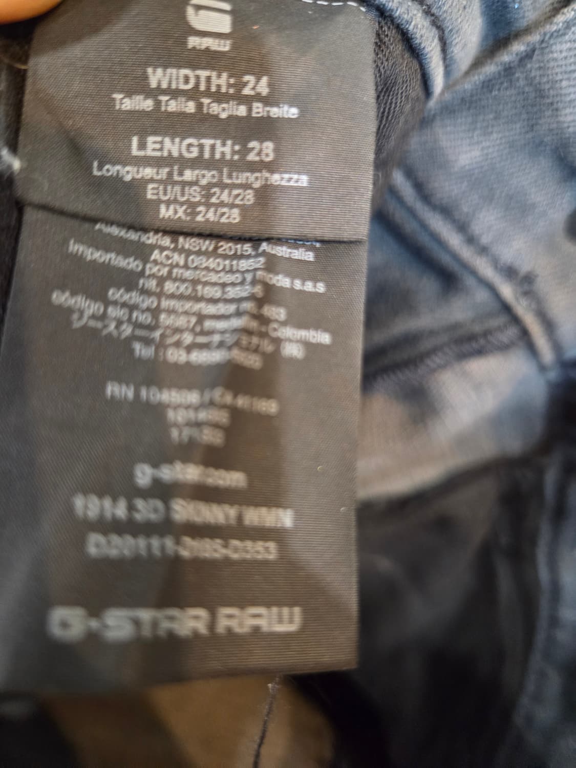 G-STAR 다크 그레이 바이커 데님(W24/L28)약스판 상품이미지9