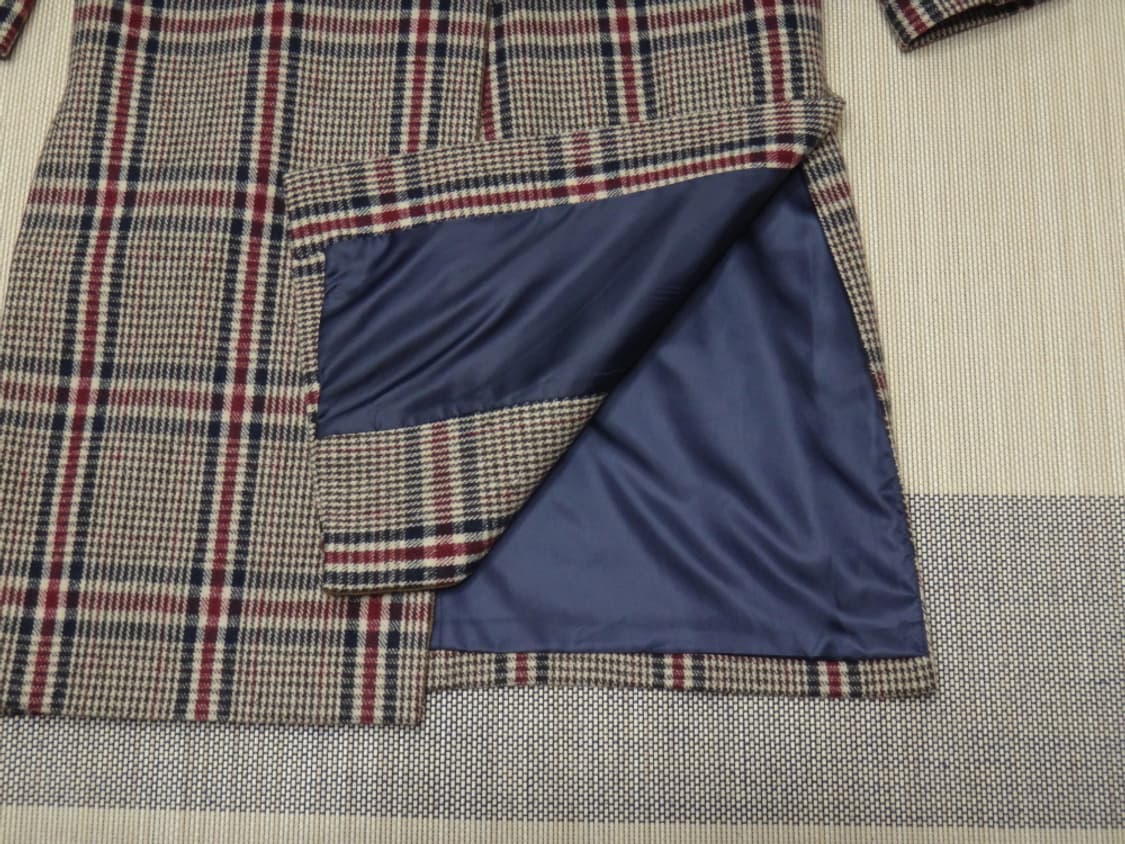 (55size) 잇미샤 울 체크 브라운 코트ITIBYHC991 상품이미지6