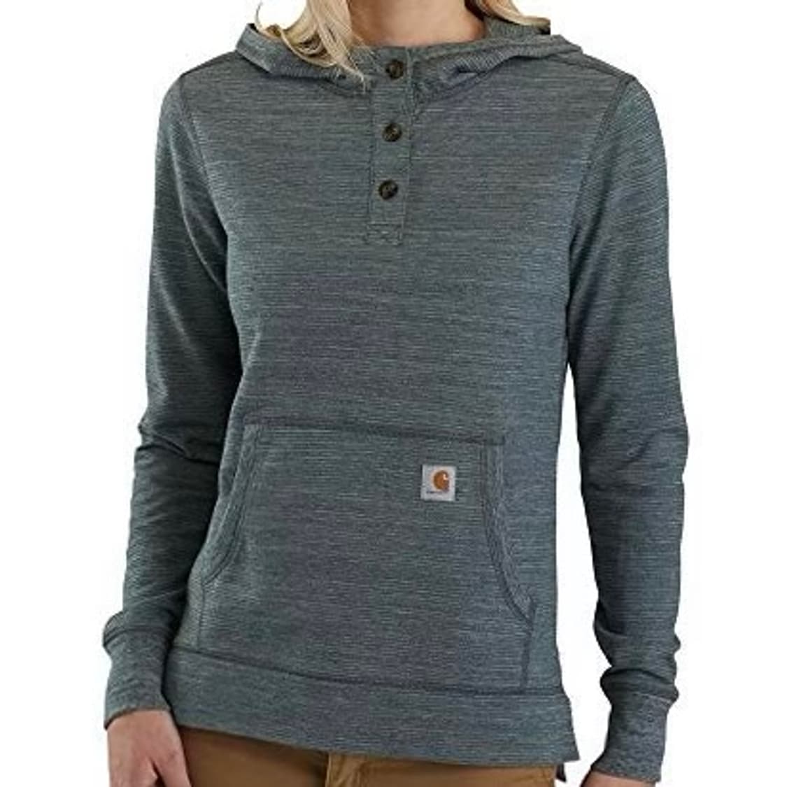 [M] Carhartt 칼하트 우먼즈 헨리넥 후드티 상품이미지4