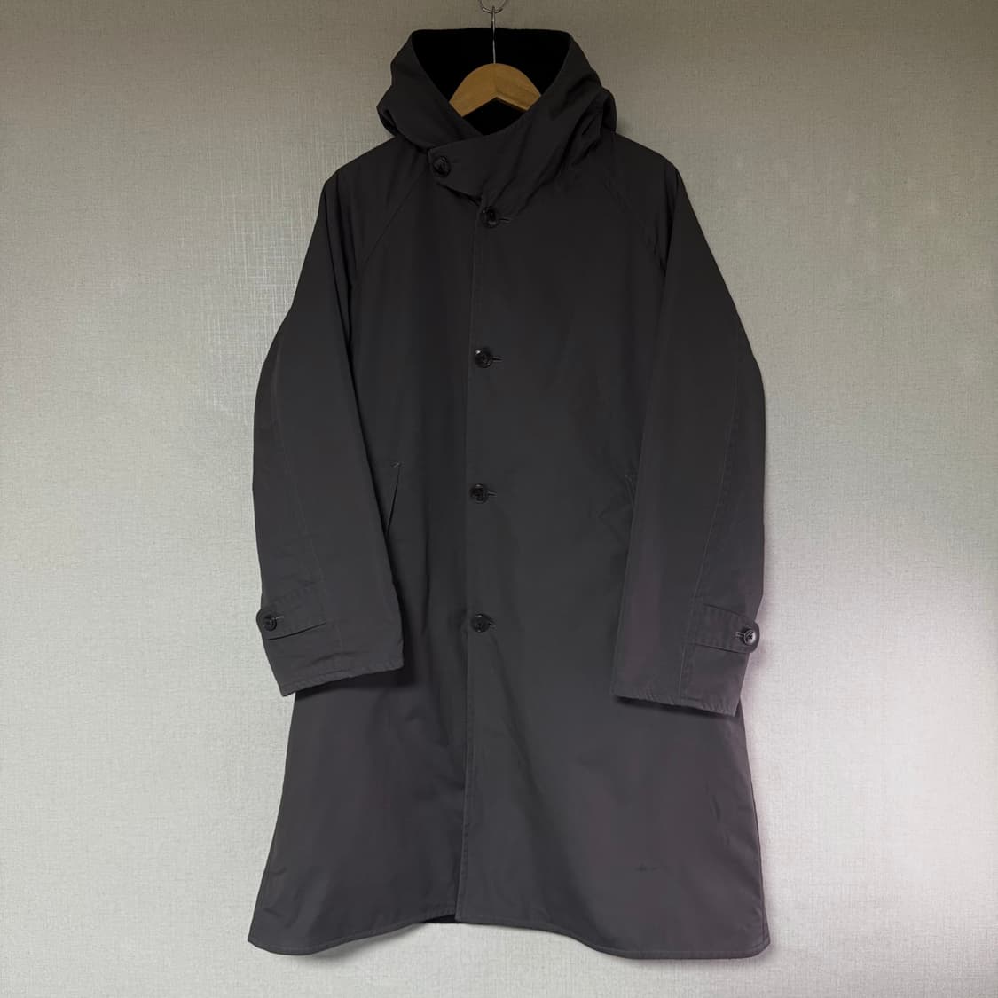 [2]코모리 명작 나핑 울 후디드 코트 상품이미지4