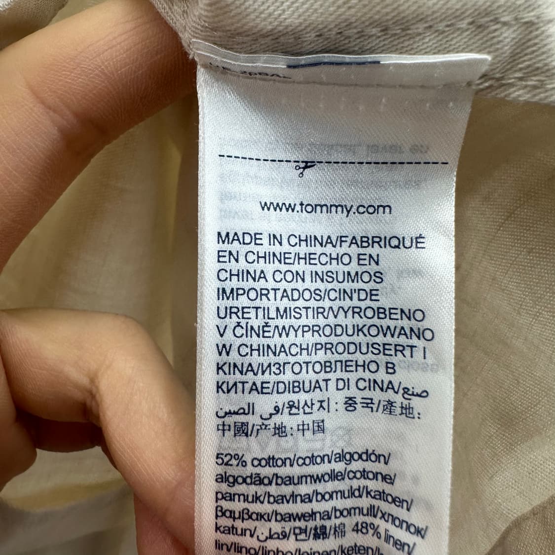 90 타미힐피거 여자 린넨 반팔 블레이져 셔츠 상품이미지4