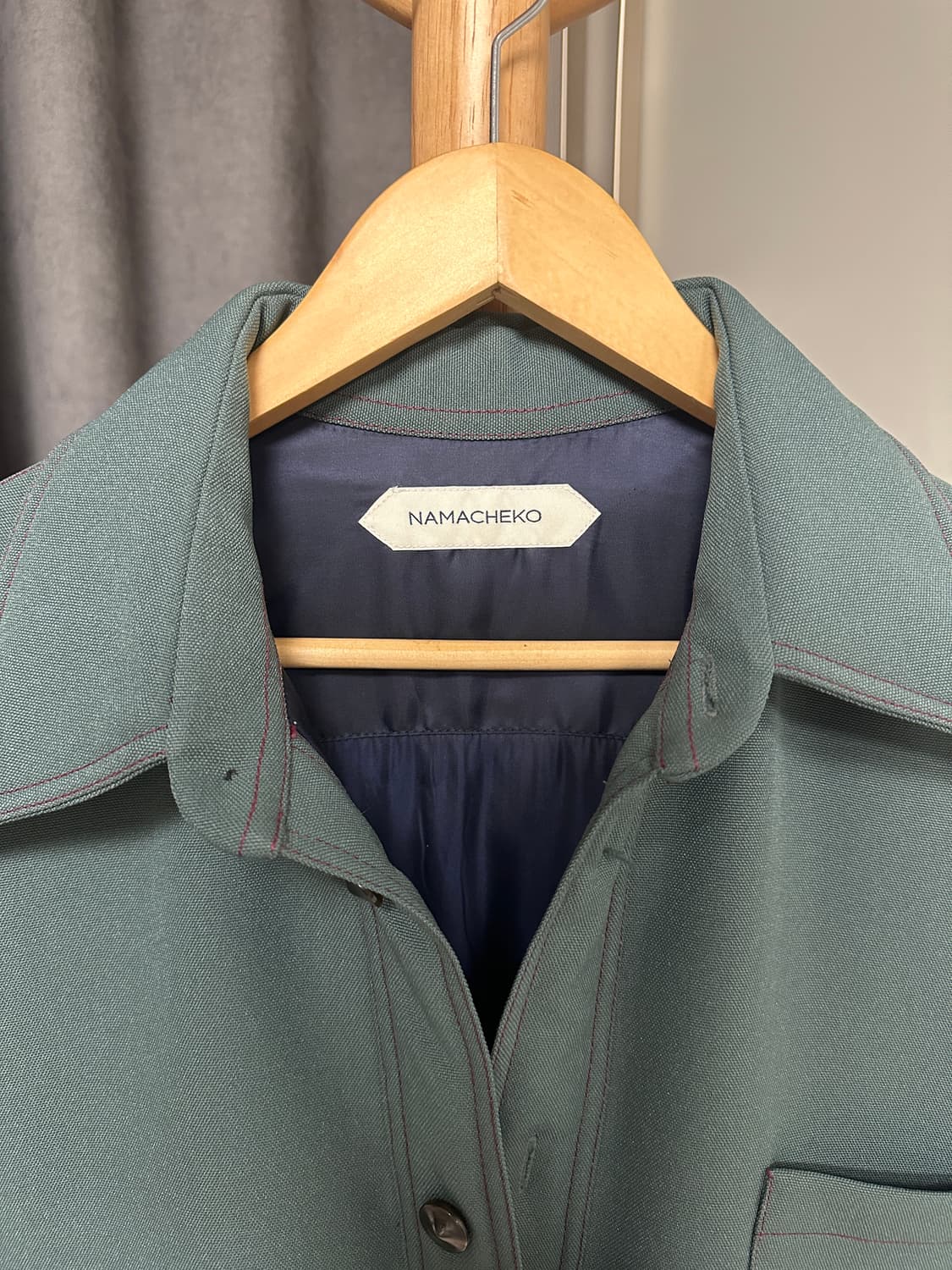 [M] 나마체코 namacheko deke 패디드 셔츠 aw20 상품이미지3