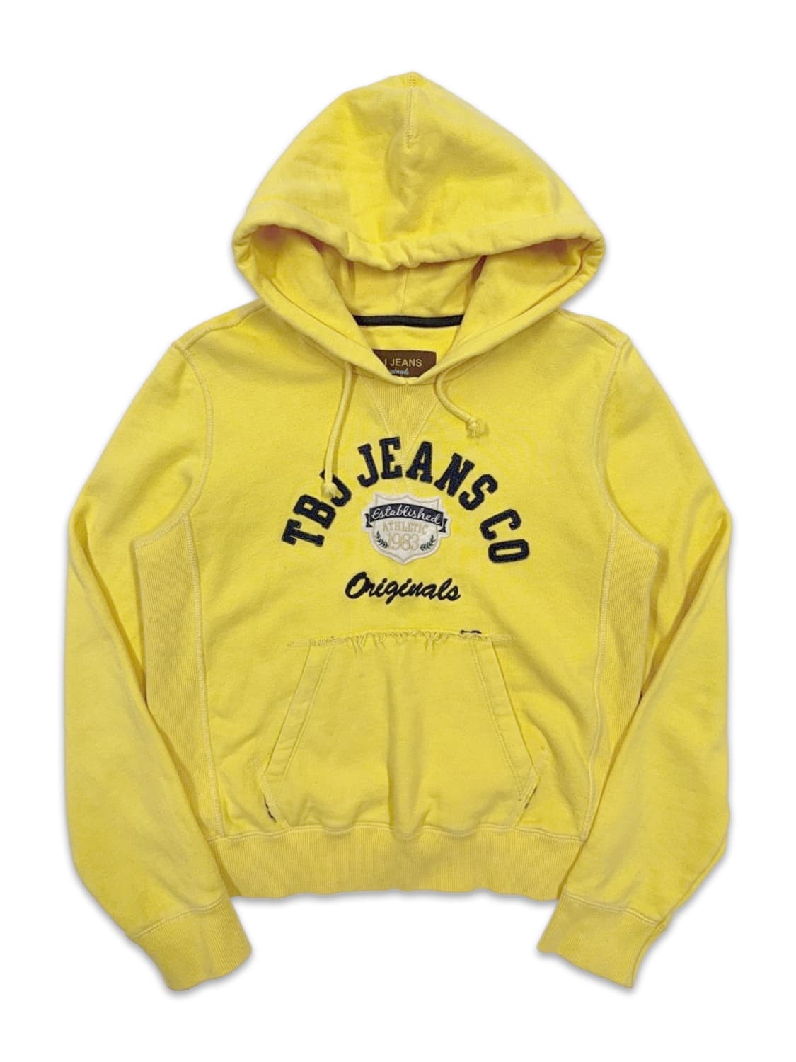 빈티지 TBJ JEANS 옐로우 로고 후드티 상품이미지2