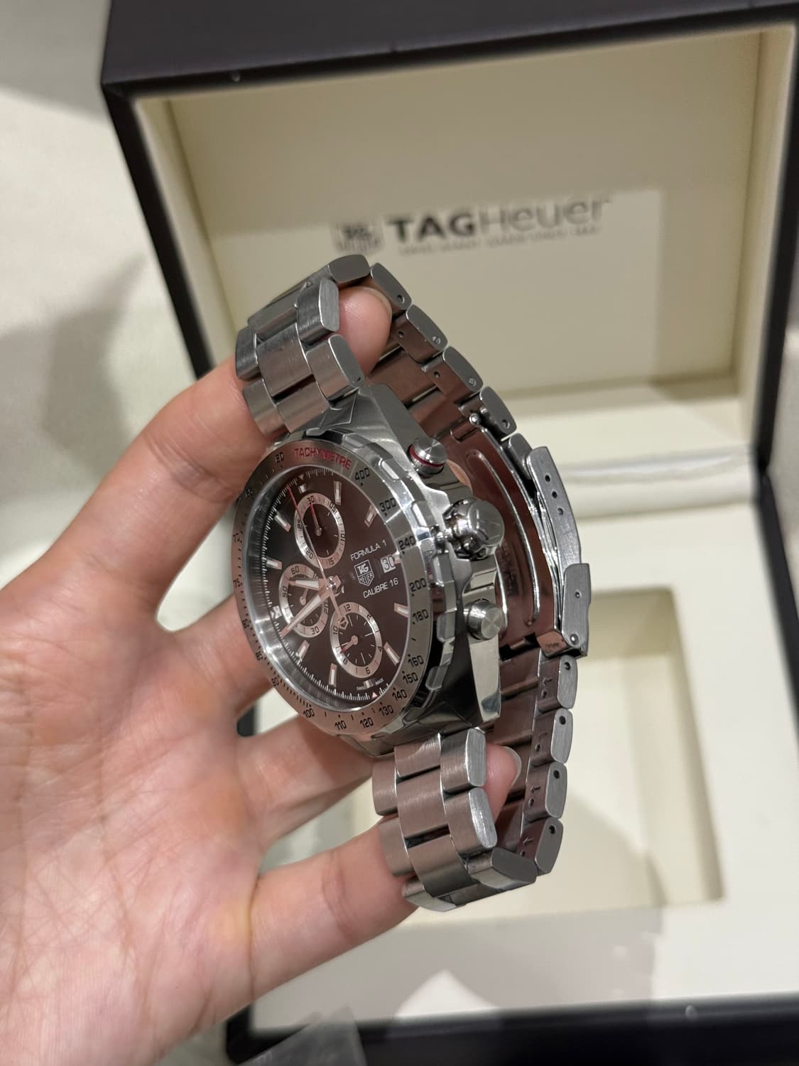 [44] 태그호이어 포뮬러1 칼리버16 오토매틱 스틸 44mm 상품이미지2