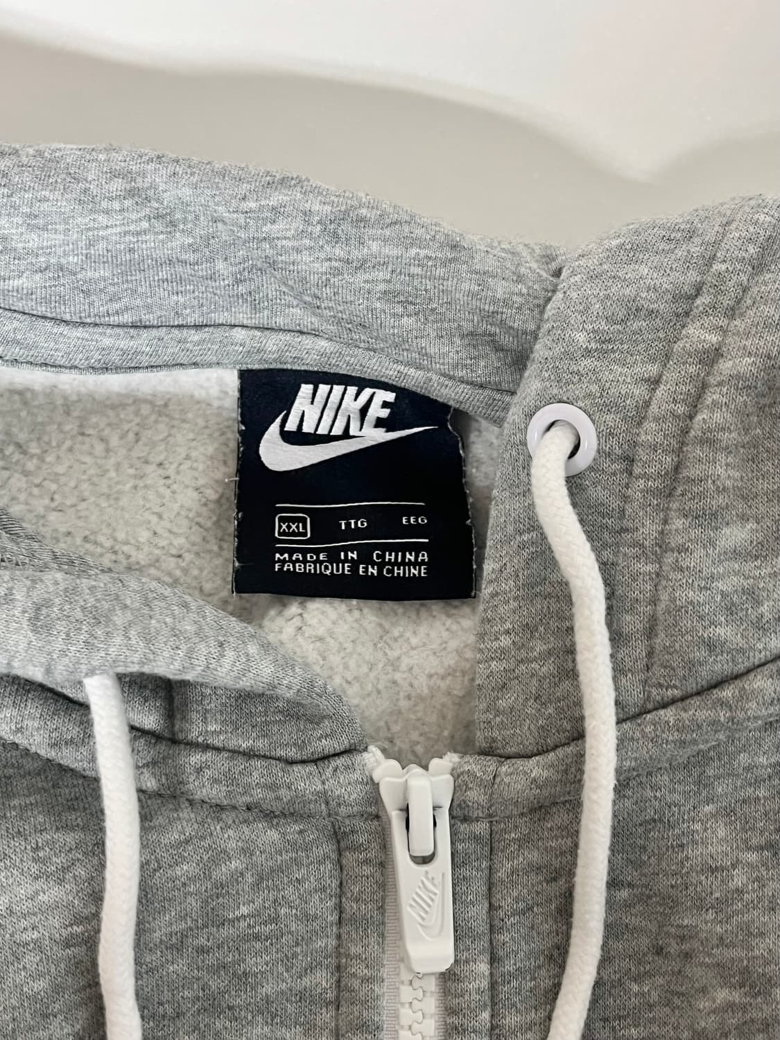 110) 나이키 빅스우시 기모 후드집업 그레이 상품이미지4
