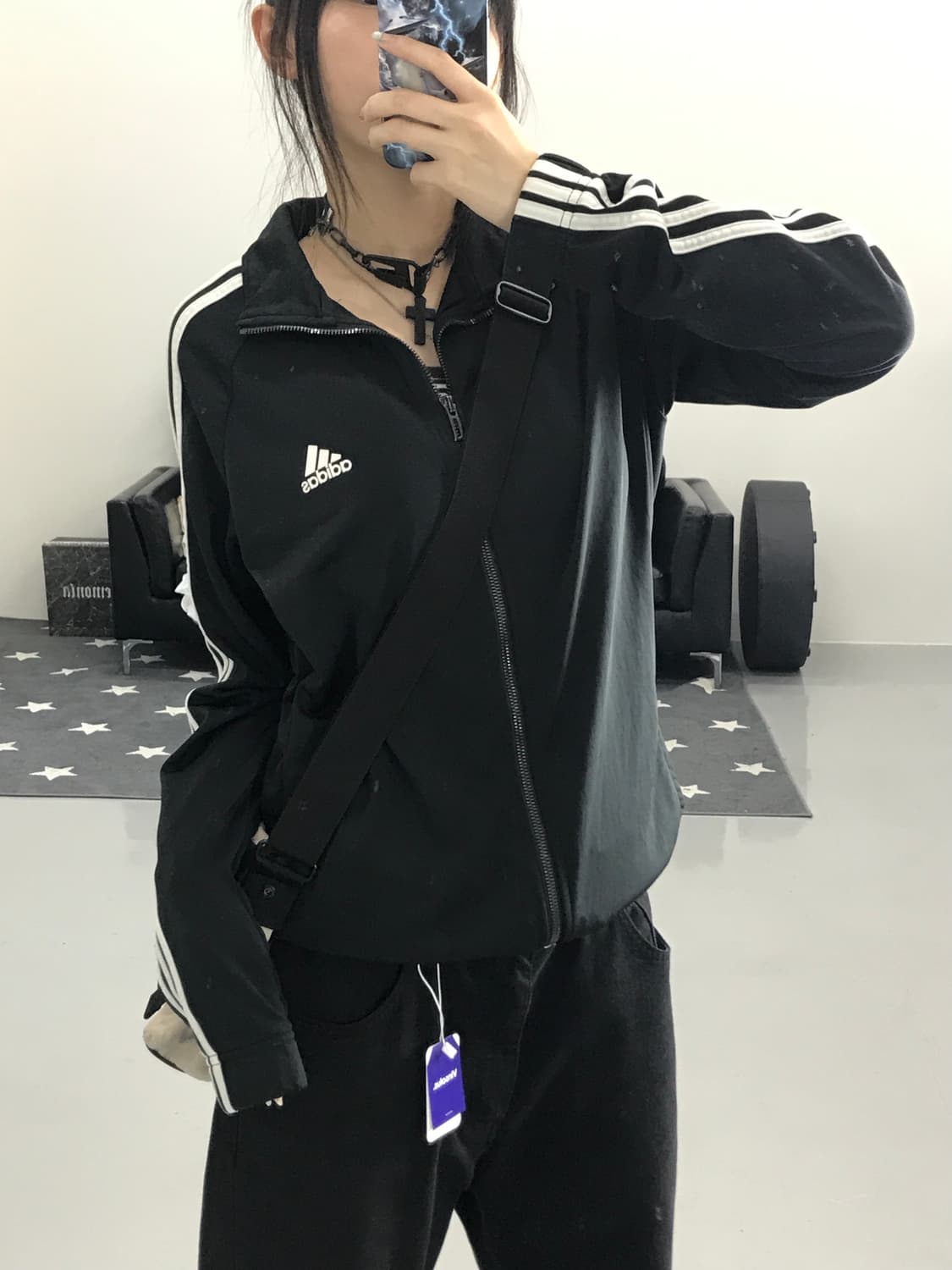 아디다스 블랙 져지 상품이미지2