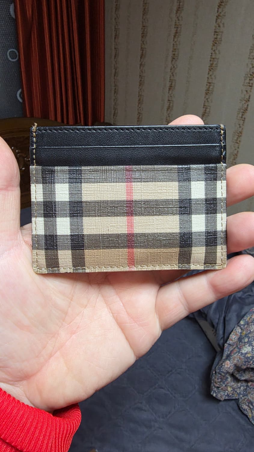 (정품) 버버리 체크 카드지갑/남녀공용/개인/팝니다. 상품이미지2