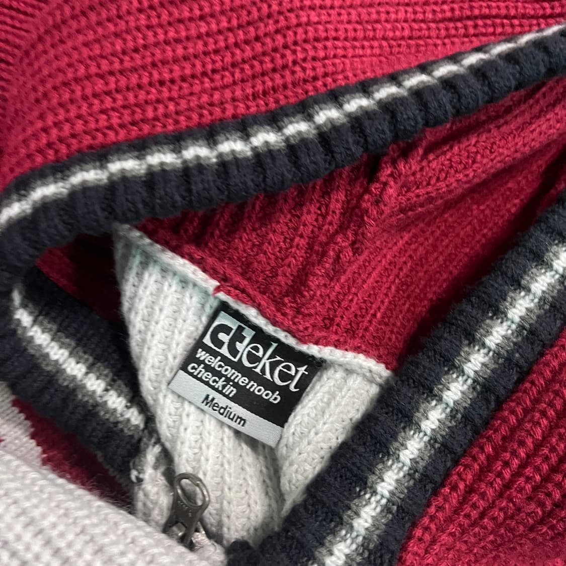 M 테켓 니트 집업 후드/W2687 상품이미지4