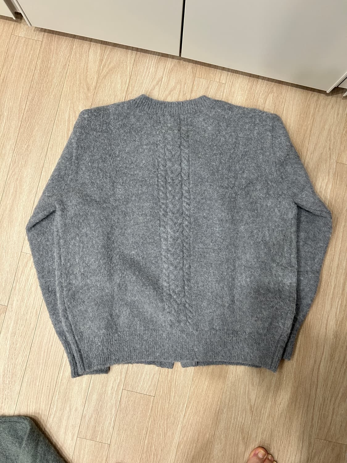 웨이비니스 모헤어 니트 가디건 그레이 2 사이즈 상품이미지3