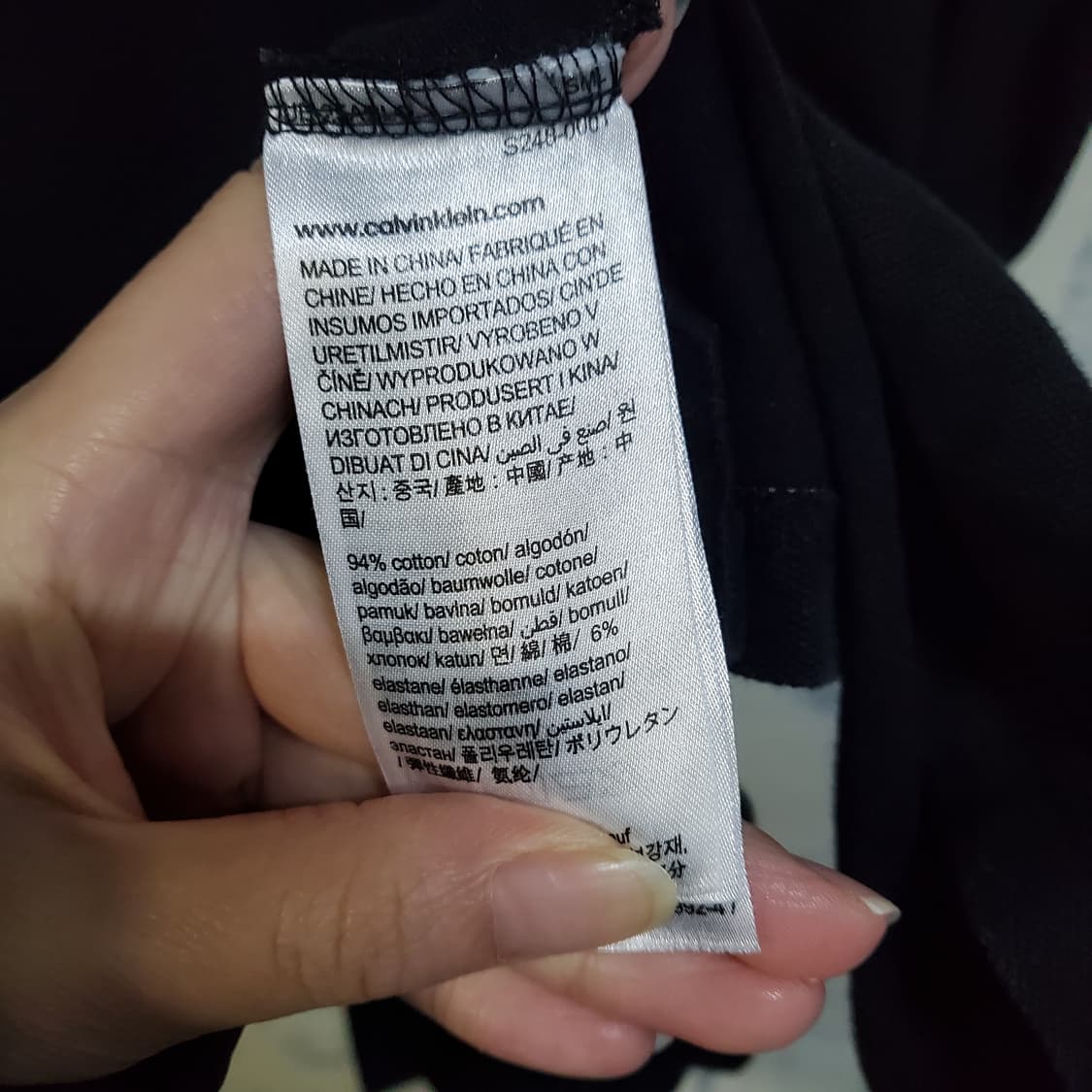 캘빈클라인진스 블랙 카라 반팔티셔츠  상품이미지5