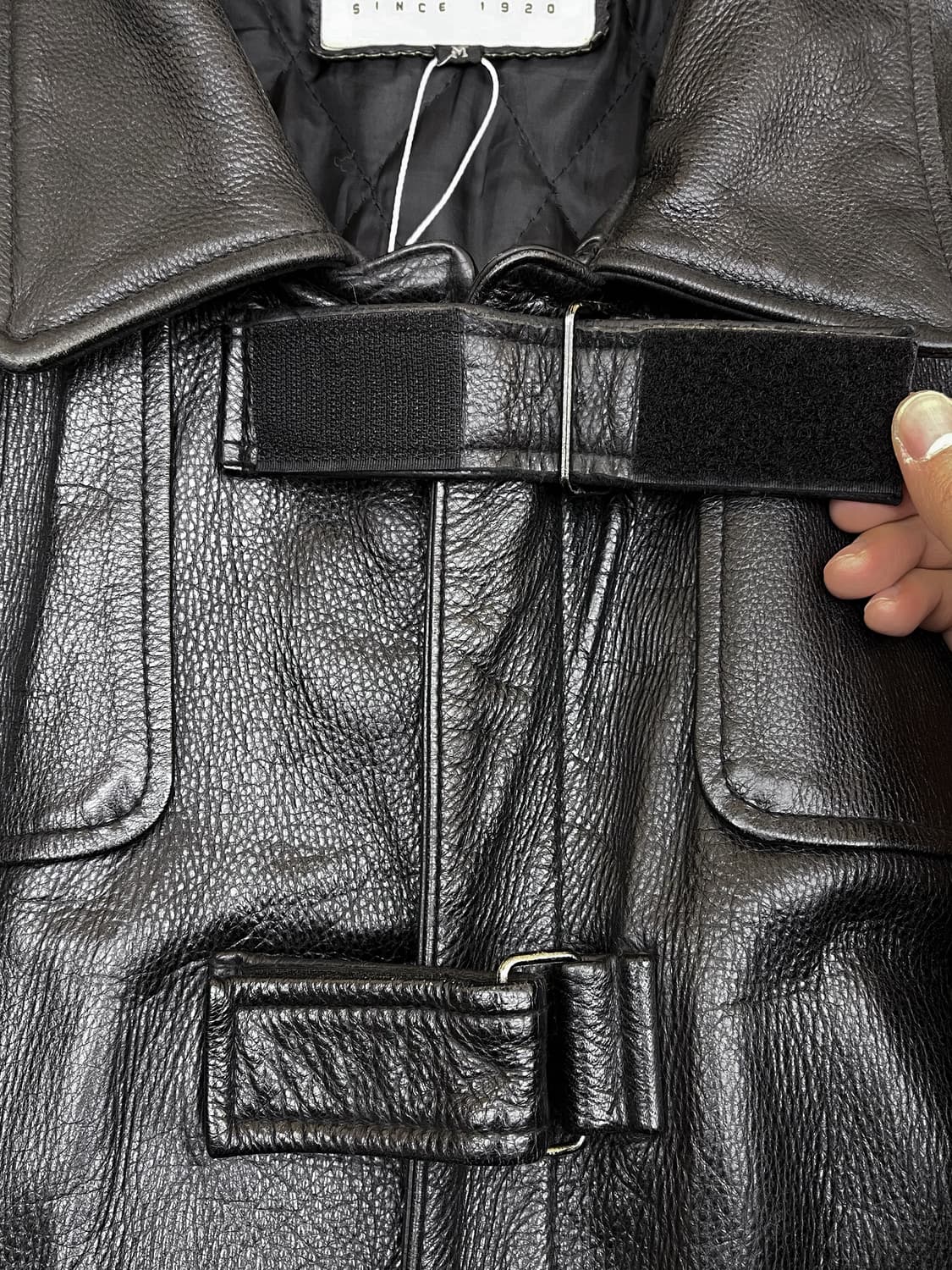 에디바우어 카우 레더 버클 코트 상품이미지5