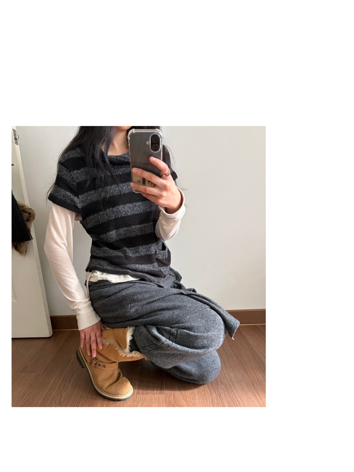 stripe turtleneck knit 상품이미지6