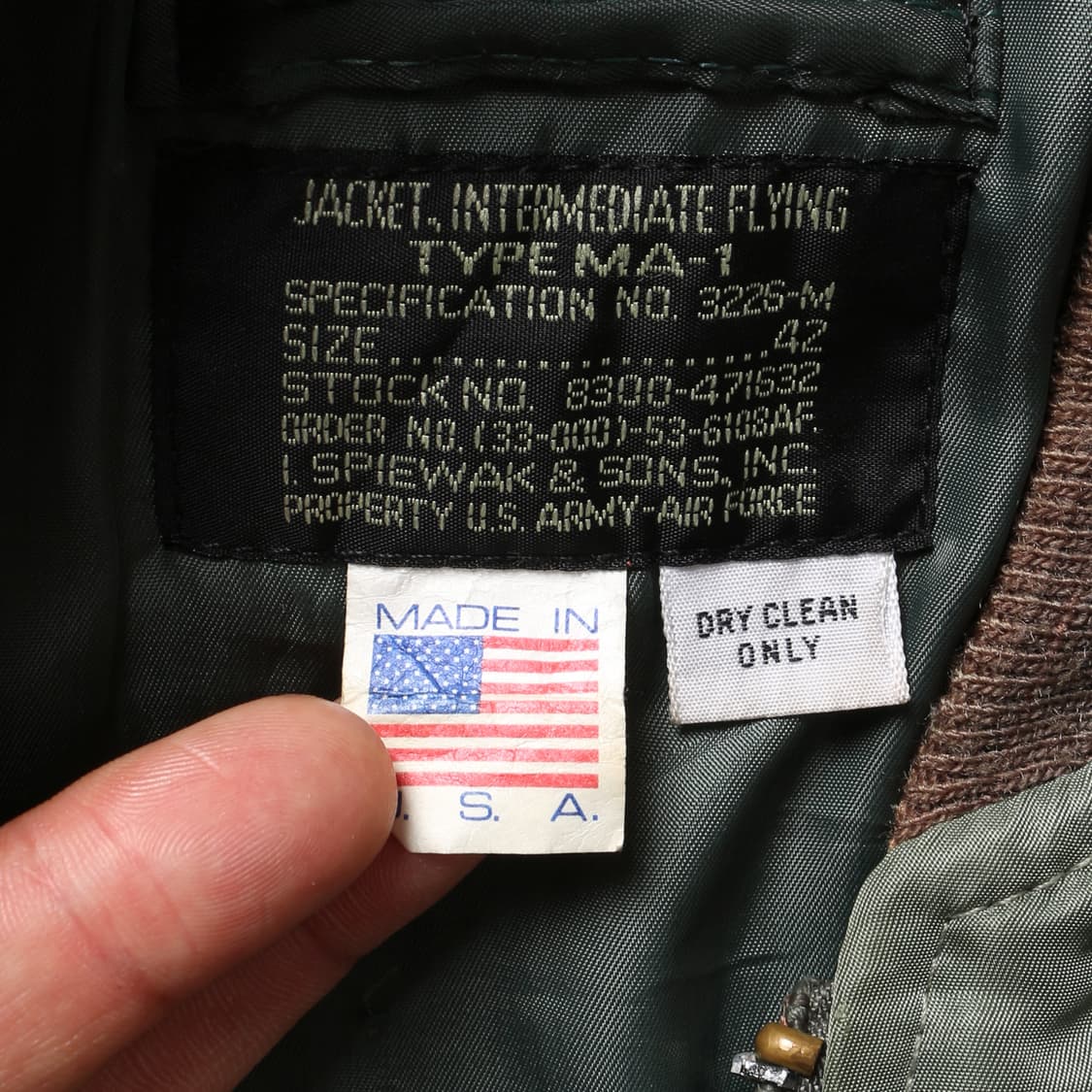 I. SPEAK & SON MA-1 플라이트 자켓   상품이미지9