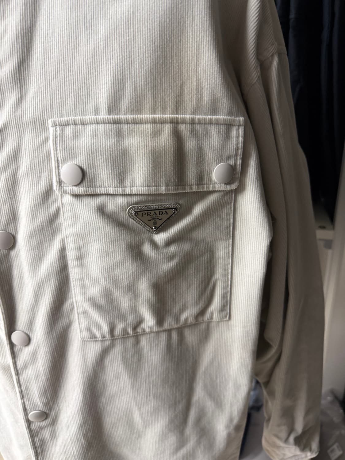 프라다 코듀로이 셔츠점퍼S (100-105) 상품이미지3