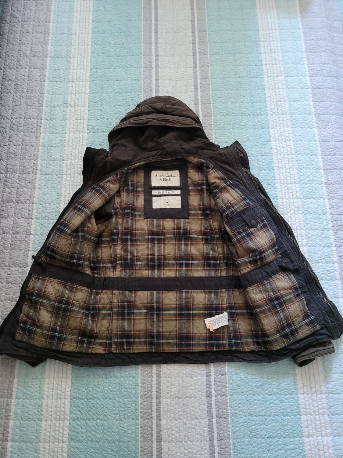 아베크롬비 Abercrombie 보울더브룩 왁스야상자켓 L 105사이즈 상품이미지6