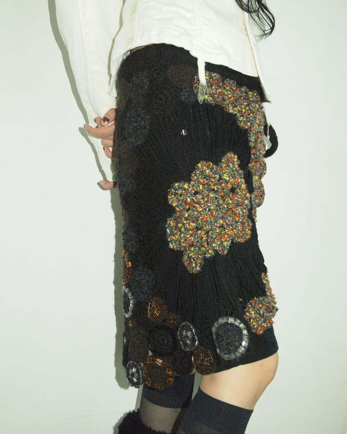 rare* 리스토 빔빌로스키 글리터 니트 케이프 상품이미지3