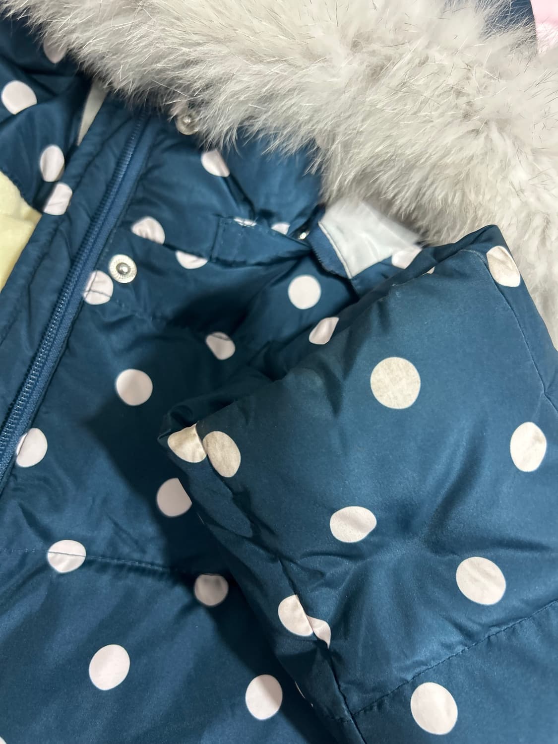 빈폴 도트 숏패딩 네이비 빈티지 상품이미지3