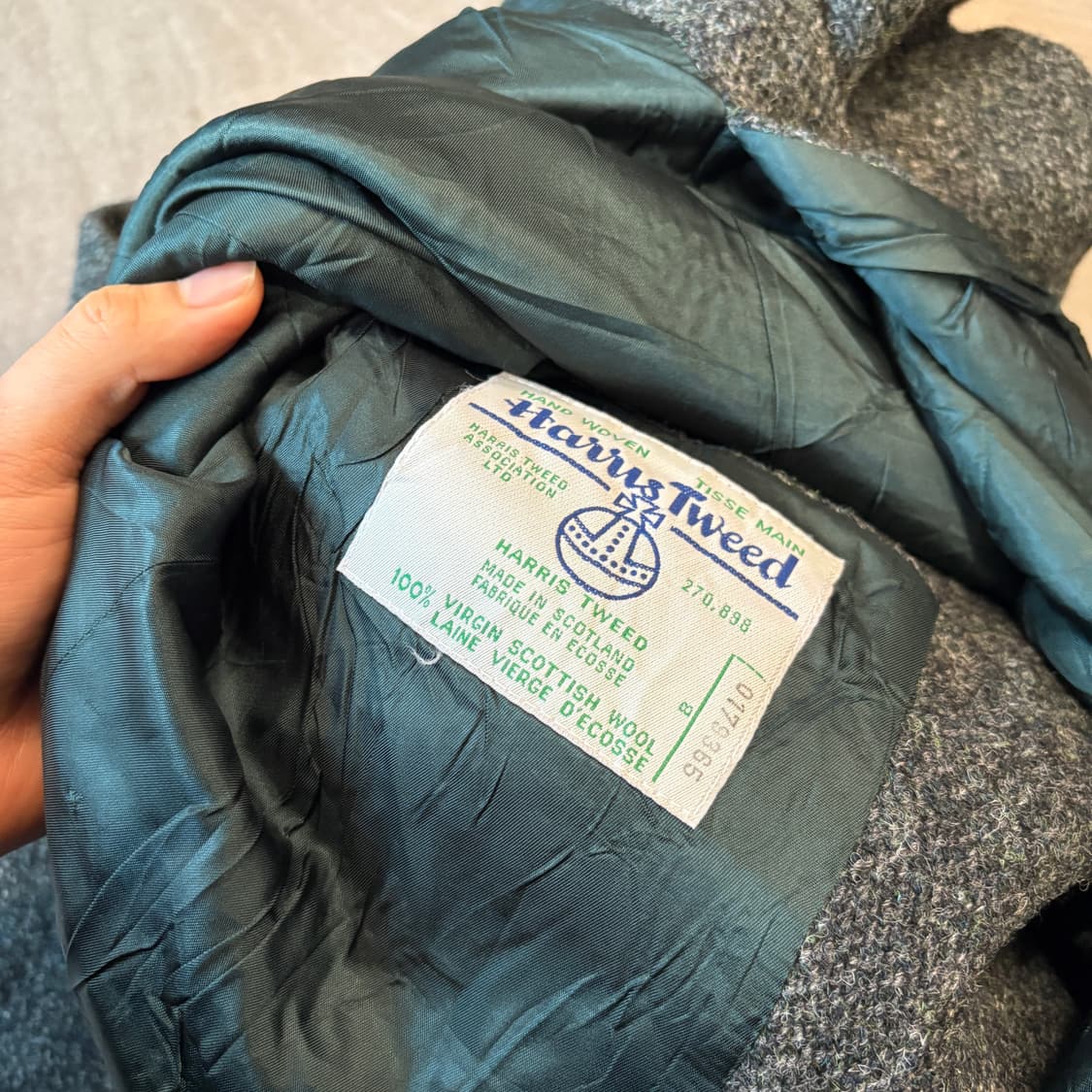 90년대 캐나다 생산 해리스트위드 울 자켓 상품이미지7