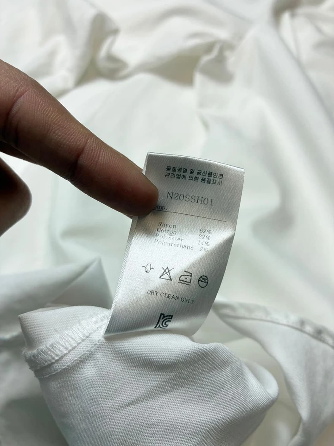 노이어 Noirer 20ss 테일러링 집업 셔츠 PN8222 상품이미지10