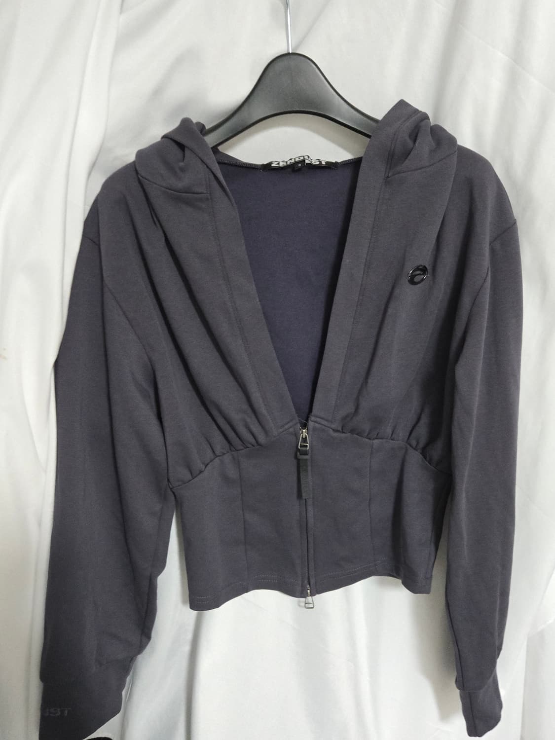 어반드레스 후드집업 슬림핏 다크그레이 상품이미지5