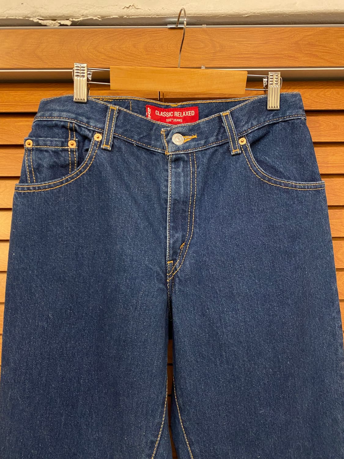 빈티지 리바이스 550 진청 테이퍼드진 상품이미지6