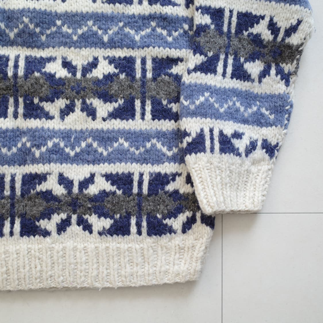 90s 빈티지 ARTESANIA 에콰도르 핸드메이드에스닉 울 니트 XL  상품이미지3