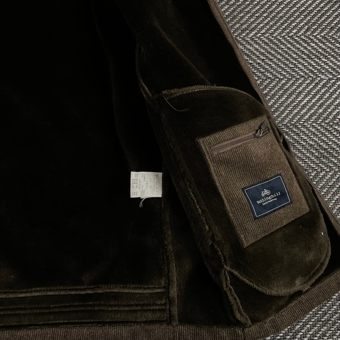 Nottinghill 브라운 코듀로이 퍼 자켓 y 3804 상품이미지5