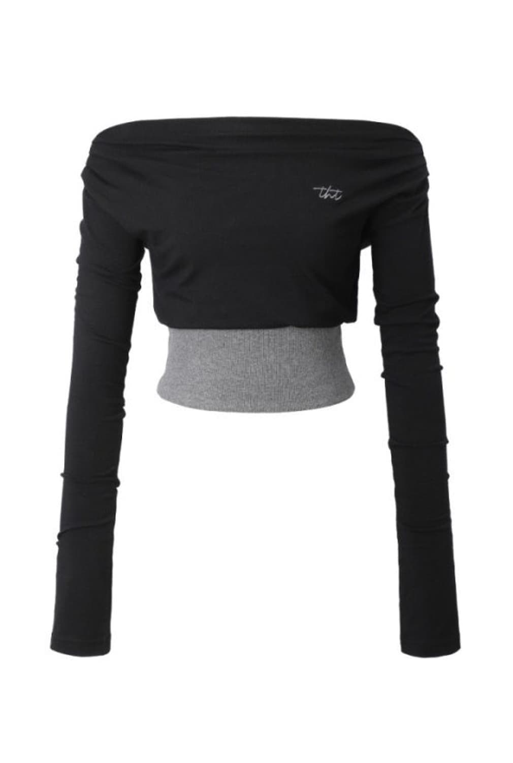 쓰리타임즈 립 오프숄더 티셔츠 m 상품이미지2