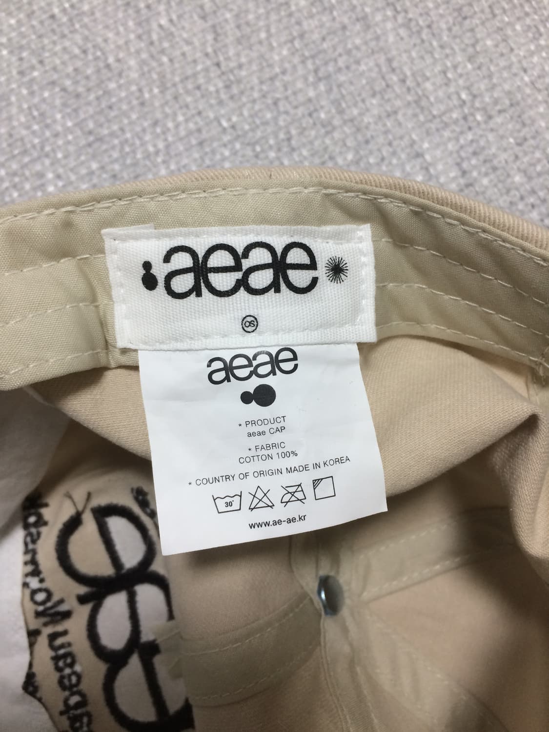 aeae 모자 카키 새상품 상품이미지3