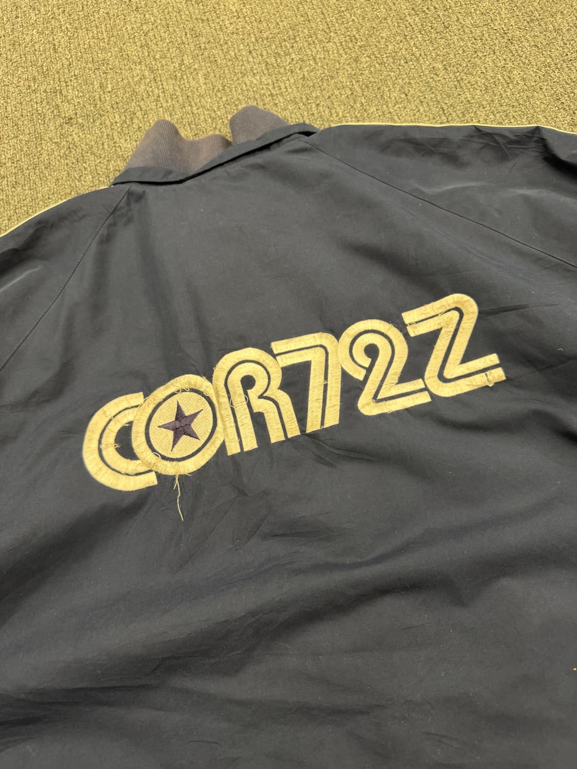 XL)00’s나이키 빈티지 올드스쿨 COR72 네이비 봄버자켓 상품이미지7