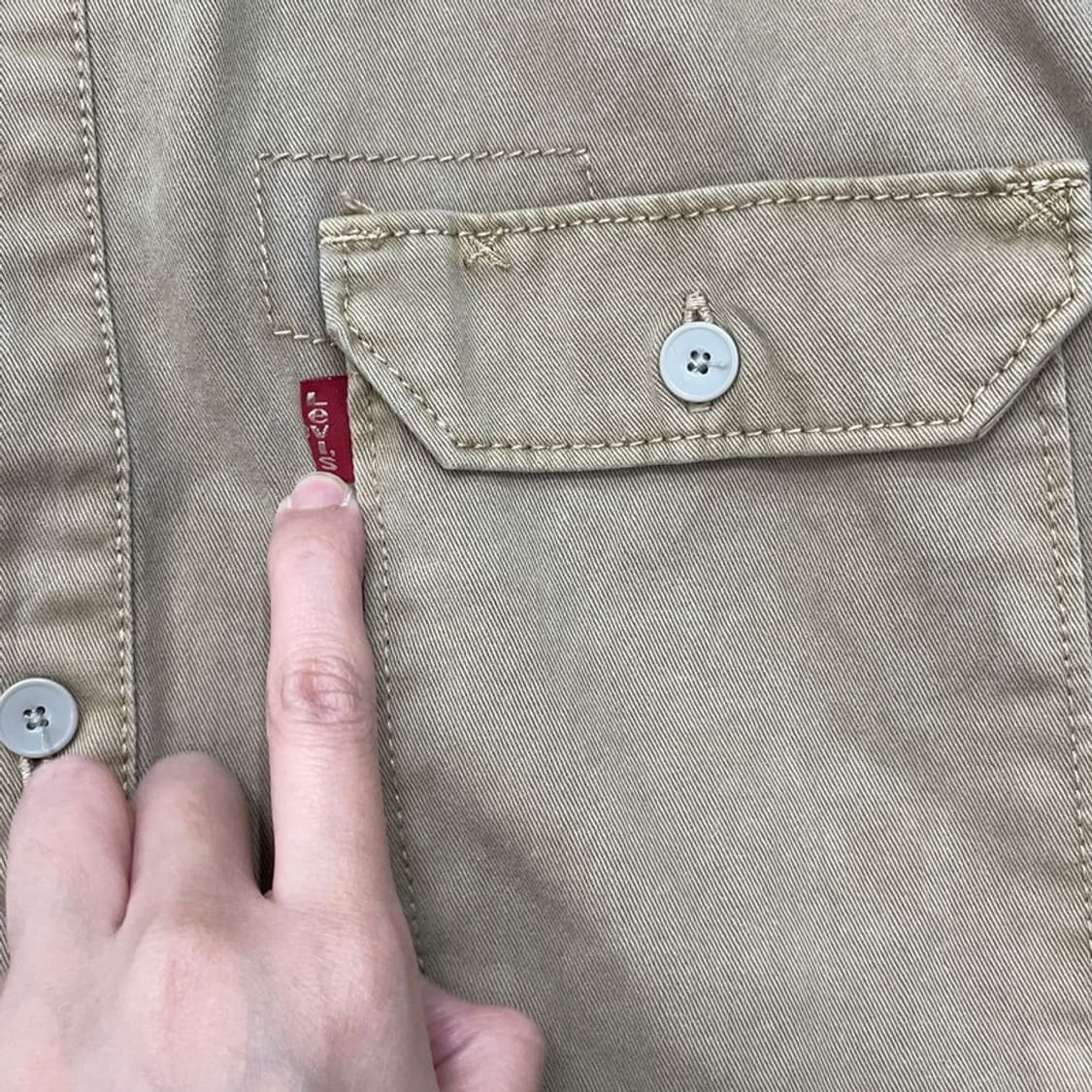 LEVI'S 코튼 자켓 베이지 L 상품이미지5