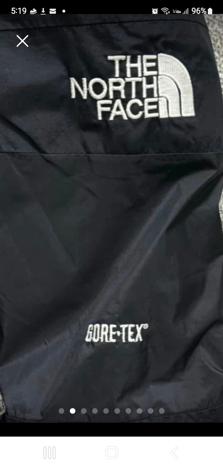 Northface 노스페이스 고어텍스 블랙 자켓 100 상품이미지6